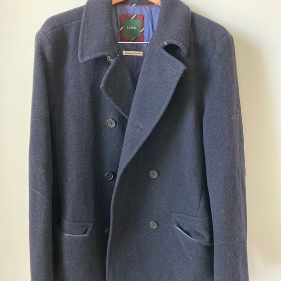 J.Crew Men’s Navy Pea Coat - Picture 1 of 4
